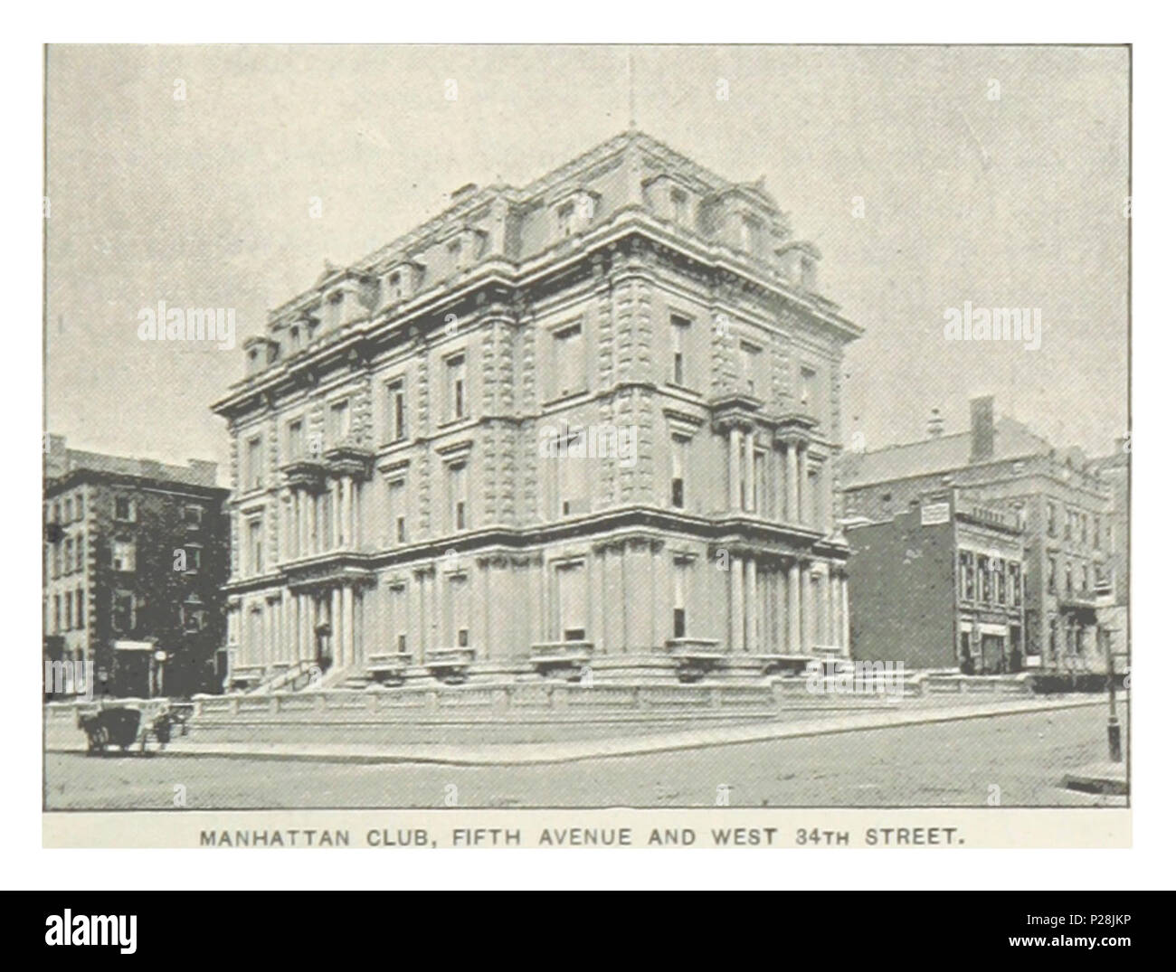 (King1893NYC) pg551 MANHATTAN CLUB, Cinquième Avenue et West 34TH STREET. Banque D'Images