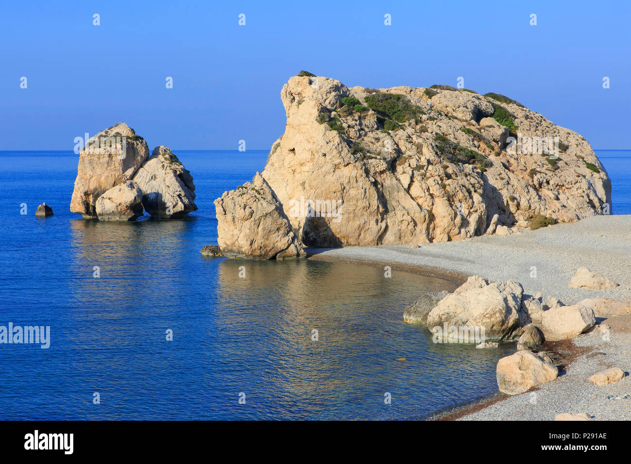 Rocher d'Aphrodite (Petra tou Romiou) à Chypre Banque D'Images