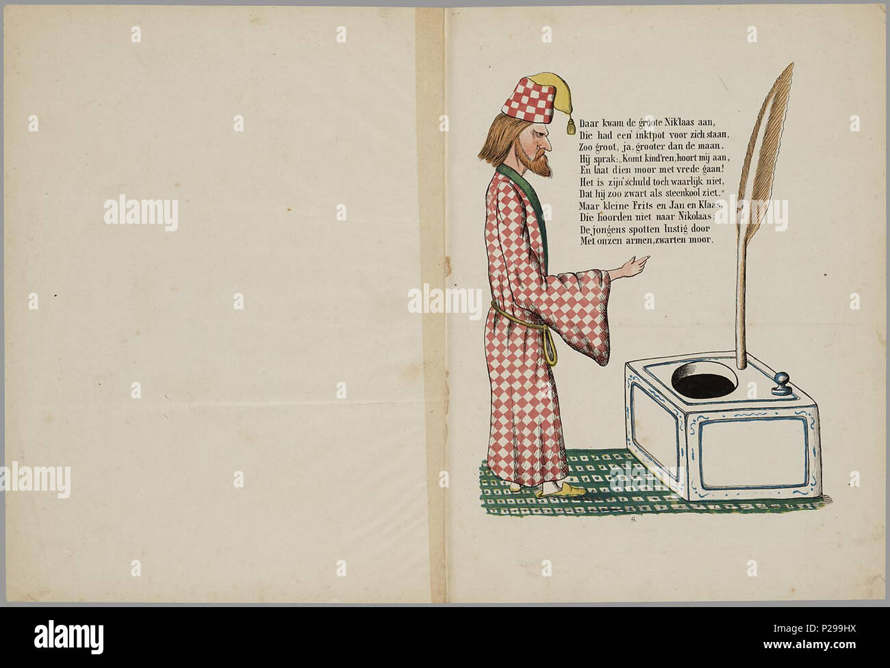 . Prentenboek leerzame een aardig rencontré vertellingen / naar het beroemde Hoogduitsche kinderwerk', 'Der Struwwelpeter voor Nederlandsche jongens en meisjes bewerkt W.P. porte Razoux. Herdr. Bl : gekl 20. mauvais // De keerzijde der bladen est onbedrukt // De oorspronkelijke auteur est Heinrich Hoffmann // Datering in verdere gegevens : Theo Gielen dans 'Tot volle waschdom' p. 151-164. Vermoedelijk tekeningen van zijn de H.L. van Hoogstraten en Hendrik Scheeve // 1e Ned. uitgave : 1848 // bevat 8 verhalen : De Geschiedenis van den wreeden ; Jan De Geschiedenis van de zwarte jongens ; De Geschiedenis van den Banque D'Images
