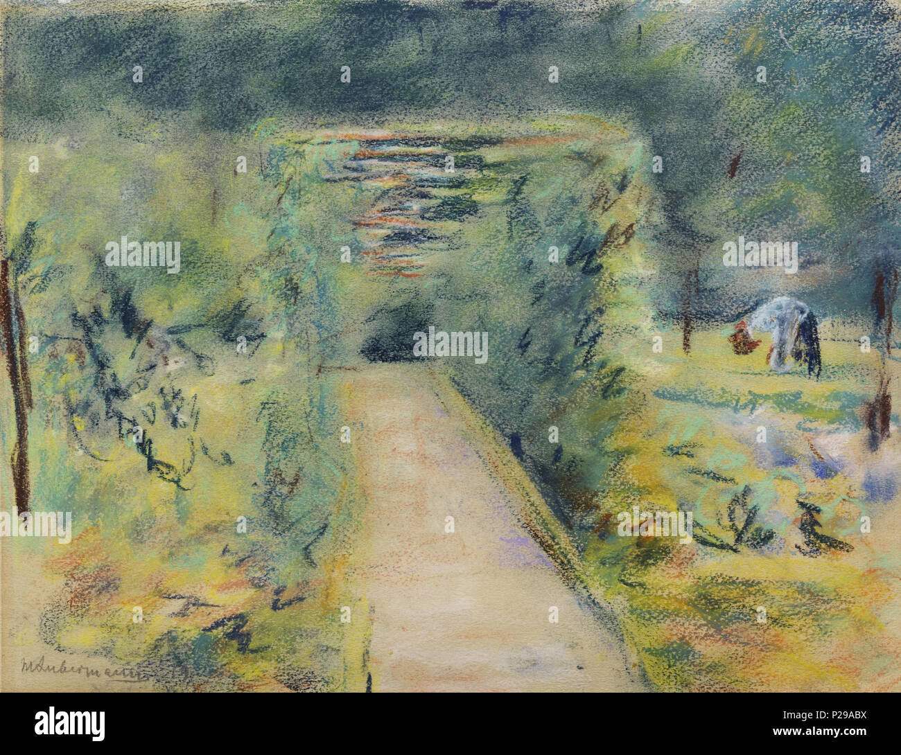 . Wannseegarten . Provenienz : Auktion Villa Grisebach, 5. Juni 1993, Lot 275. 1919. Max Liebermann (1847-1935), peintre allemand Description graveur, lithographe et dessinateur Date de naissance/décès 20 Juillet 1847 8 février 1935 Lieu de naissance/décès Berlin Berlin lieu de travail Berlin (1863-1868, 1884-1935), Weimar (1868-1873), Düsseldorf (1871), Pays-Bas (1871), Paris (1872, 1873-1879, 1882, 1896), Amsterdam (1872, 1876, 1879, 1880, 1881, 1882, 1883, 1884, 1905, 1906, 1907, 1908) Barbizon (1874-1875), Dordrecht (1877), Italie (1879, 1893), Munich (1879-1884), Scheveningen (1881) Banque D'Images