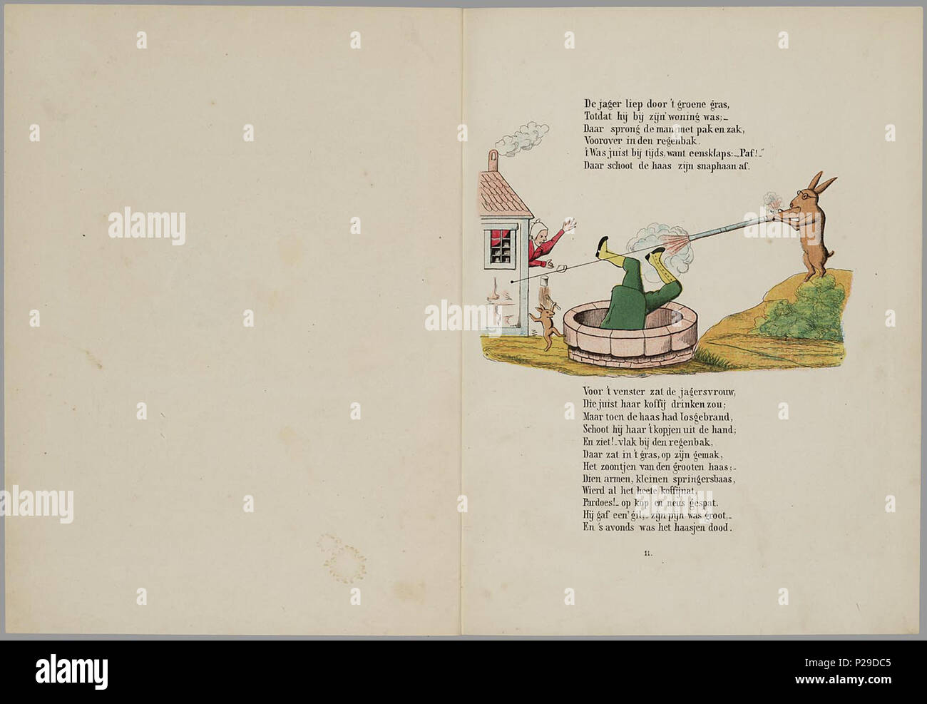 . Prentenboek leerzame een aardig rencontré vertellingen / naar het beroemde Hoogduitsche kinderwerk', 'Der Struwwelpeter voor Nederlandsche jongens en meisjes bewerkt W.P. porte Razoux. Herdr. Bl : gekl 20. mauvais // De keerzijde der bladen est onbedrukt // De oorspronkelijke auteur est Heinrich Hoffmann // Datering in verdere gegevens : Theo Gielen dans 'Tot volle waschdom' p. 151-164. Vermoedelijk tekeningen van zijn de H.L. van Hoogstraten en Hendrik Scheeve // 1e Ned. uitgave : 1848 // bevat 8 verhalen : De Geschiedenis van den wreeden ; Jan De Geschiedenis van de zwarte jongens ; De Geschiedenis van den Banque D'Images