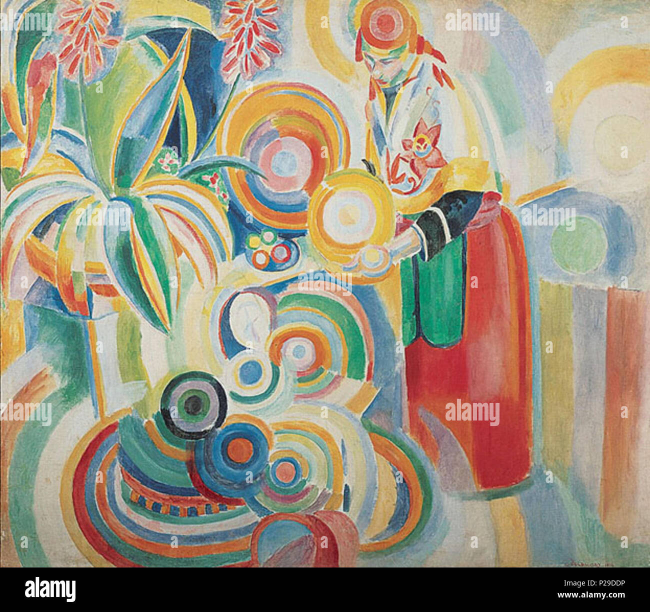 . Femme portugaise . 1916 11J 79 femme portugaise Delaunay Banque D'Images