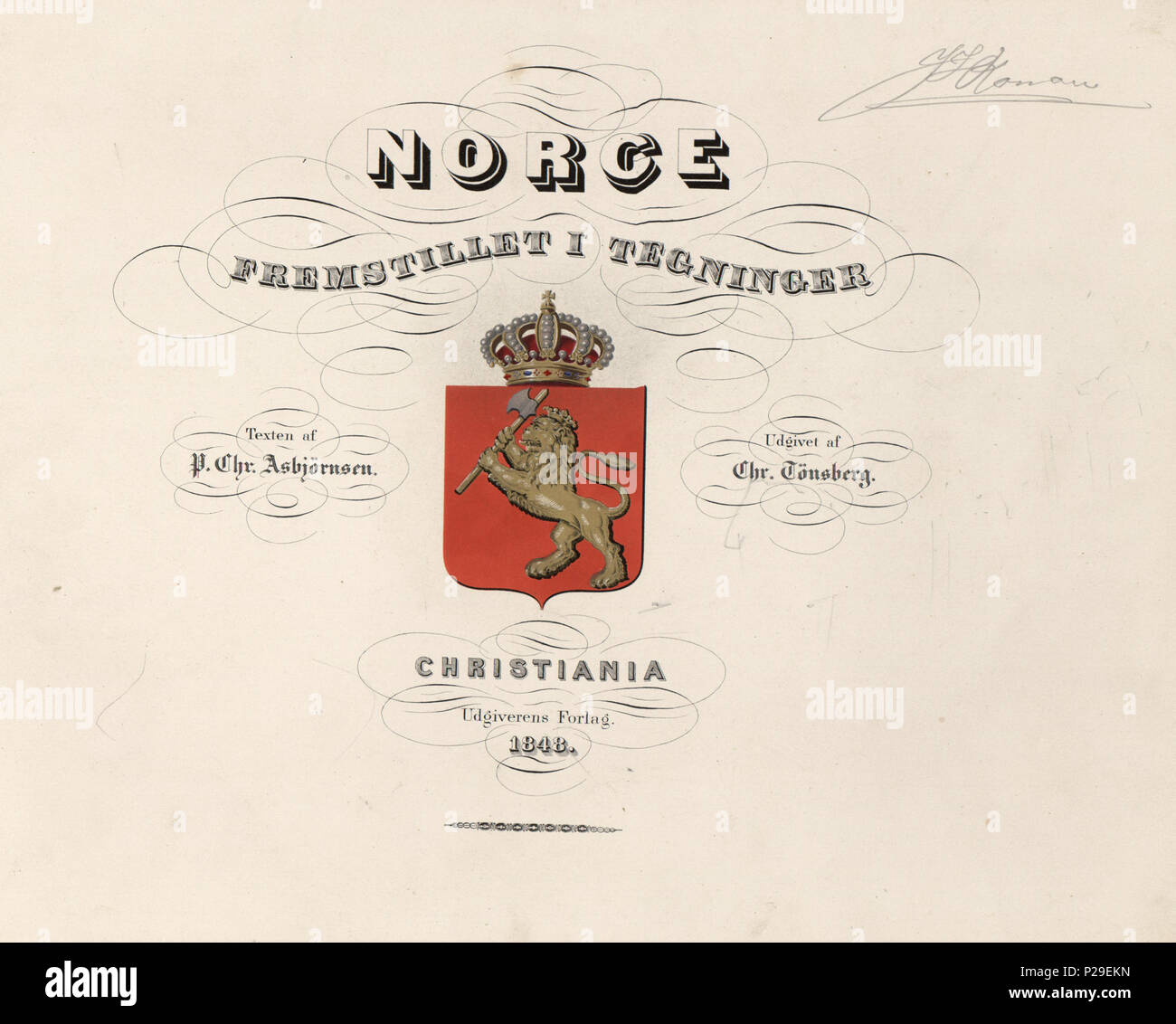 . Norsk bokmål : Illustrasjon hentet fra Norge fremstillet boken 'je' Tegninger av Asbjørnsen, P.Chr. og sortie av Chr. (Pas de Tønsberg, 1848) . avant 1848. Inconnu Illustrasjon hentet fra Norge fremstillet boken 'je' Tegninger av Asbjørnsen, P.Chr. og sortie av Chr. (Pas de Tønsberg, 1848) 207 Norge fremstillet j'Tegninger - pas-nb digibok 2008112511001-5 Banque D'Images