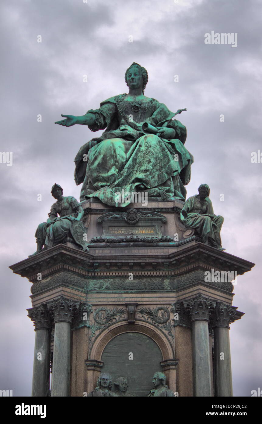 Maria Theresa monument à Vienne, Autriche Banque D'Images