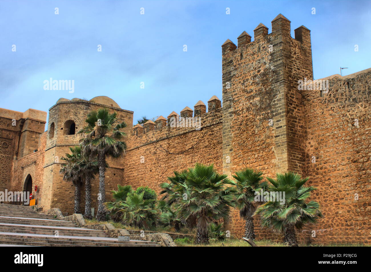 Jardins andalous à Rabat, Maroc Banque D'Images