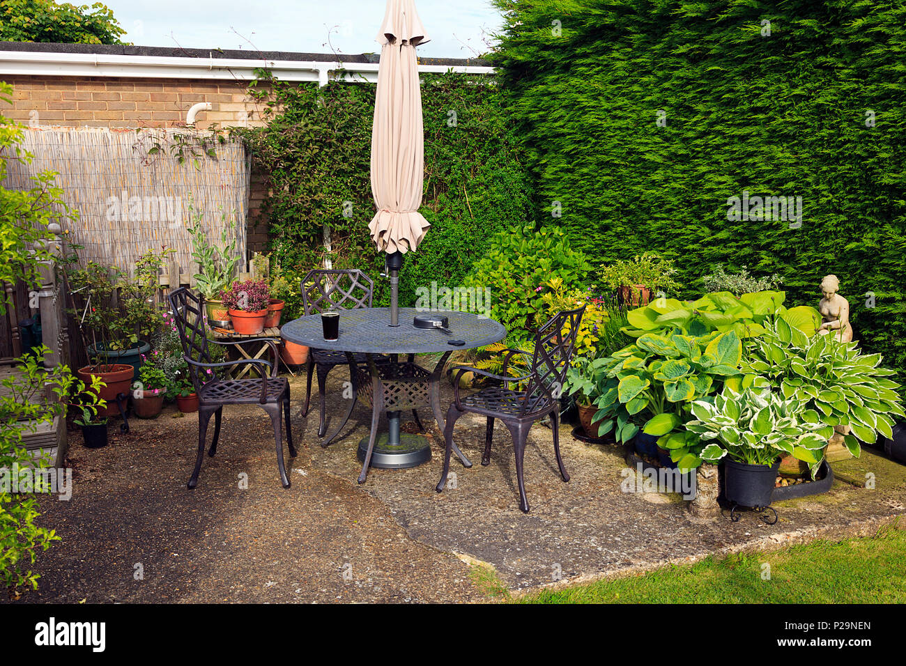 Jardin patio Banque D'Images