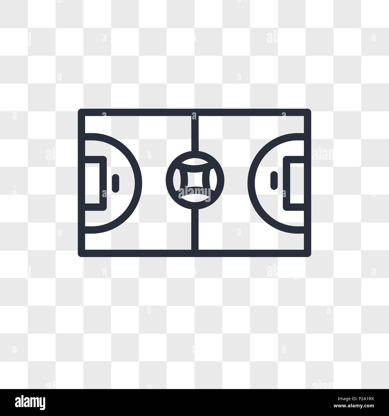 Icône vecteur futsal isolé sur fond transparent, concept logo futsal Illustration de Vecteur