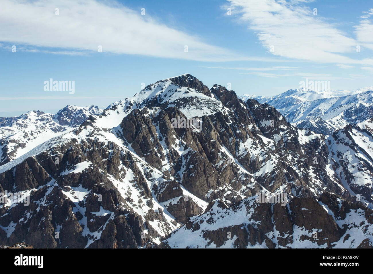 Jbel Toubkal En Hiver 4167m La Plus Haute Montagne D