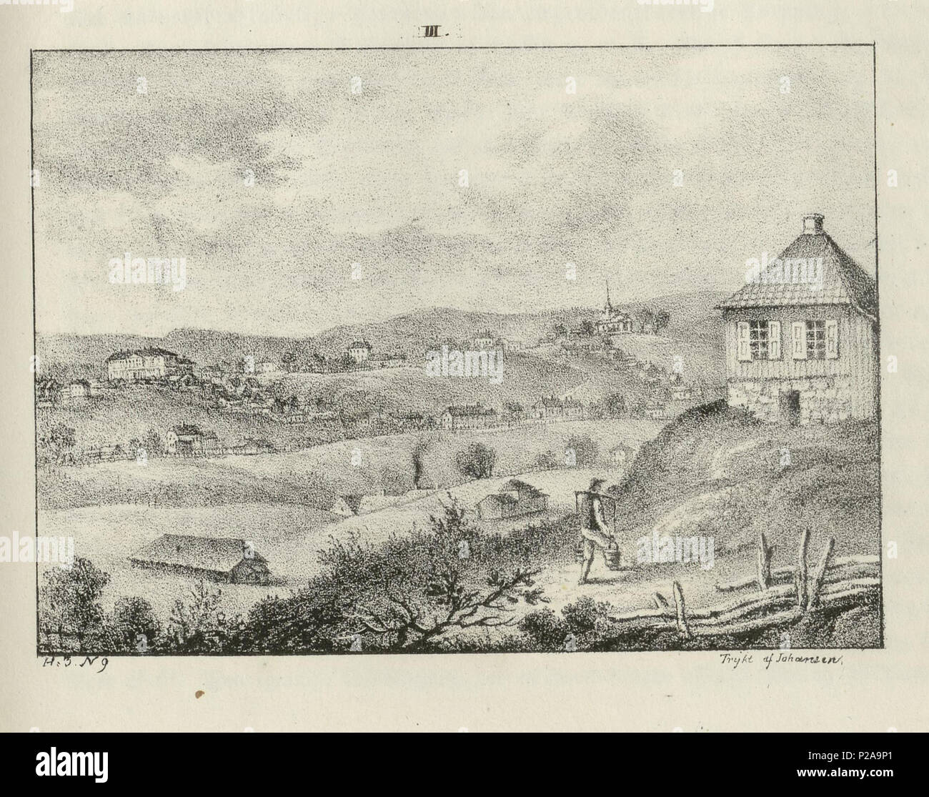. Norsk bokmål : Illustrasjon hentet fra boken 'Norge, j'fremstillet lithographerede Billeder efter Naturen av' Wergmann, P.F. et sortie av P.F. (Wergmann Christiania, 1836-1837) . avant 1836-1837 Illustrasjon hentet fra boken 'Norge, j'fremstillet lithographerede Billeder efter Naturen av' Wergmann, P.F. et sortie av P.F. (Wergmann Christiania, 1836-1837) 203 no-nb digibok 201409102800100411 Banque D'Images