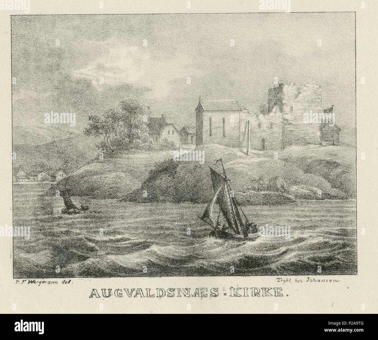 . Norsk bokmål : Illustrasjon hentet fra boken 'Norge, j'fremstillet lithographerede Billeder efter Naturen av' Wergmann, P.F. et sortie av P.F. (Wergmann Christiania, 1836-1837) . avant 1836-1837 Illustrasjon hentet fra boken 'Norge, j'fremstillet lithographerede Billeder efter Naturen av' Wergmann, P.F. et sortie av P.F. (Wergmann Christiania, 1836-1837) 203 no-nb digibok 201409102800101601 Banque D'Images