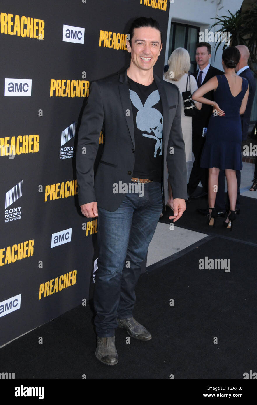 LOS ANGELES, CA - le 14 juin : l'Acteur Adam Croasdell assiste à l'AMC 'prédicateur' Saison 3 Premiere Partie le 14 juin 2018 à l'âtre et Hound à Los Angeles, Californie. Photo de Barry King/Alamy Live News Banque D'Images