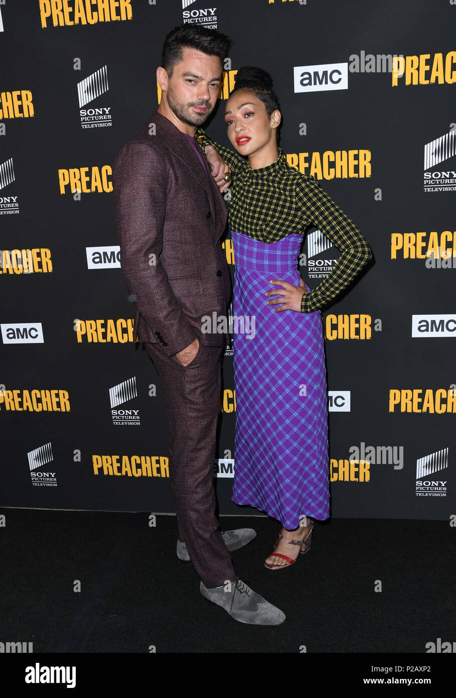 Los Angeles, United States. 14 Juin, 2018. 14 juin 2018 - Los Angeles, Californie - Dominic Cooper, Ruth Negga. L'AMC 'prédicateur' Saison 3 Premiere partie tenue à l'âtre et Hound. Credit : Birdie Thompson/AdMedia/Newscom/Alamy Live News Banque D'Images