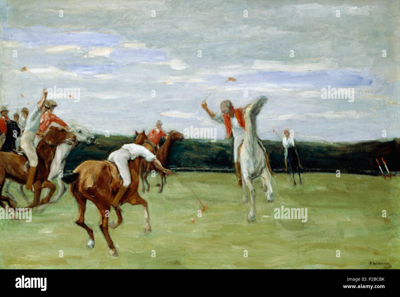 . Deutsch : im Polospiel Jenischpark à Hambourg en Anglais : polo player Jenischpark, Hambourg . 1903. Max Liebermann (1847-1935), peintre allemand Description graveur, lithographe et dessinateur Date de naissance/décès 20 Juillet 1847 8 février 1935 Lieu de naissance/décès Berlin Berlin lieu de travail Berlin (1863-1868, 1884-1935), Weimar (1868-1873), Düsseldorf (1871), Pays-Bas (1871), Paris (1872, 1873-1879, 1882, 1896), Amsterdam (1872, 1876, 1879, 1880, 1881, 1882, 1883, 1884, 1905, 1906, 1907, 1908) Barbizon (1874-1875), Dordrecht (1877), Italie (1879, 1893), Munich (1879-1884), SCH Banque D'Images