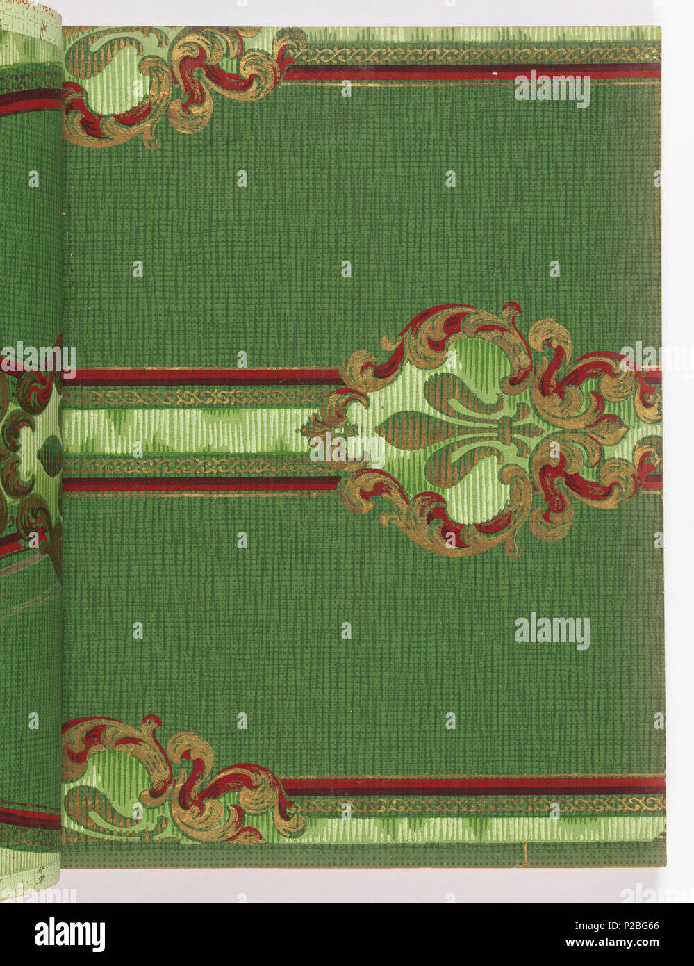 . Anglais : Extrait du livre, Alfred Peats n° 4, 1908 . Anglais : Collection de modèles réunis par Alfred Peats. Chacun des modèles est partie d'un ensemble constitué d'un mur latéral, frise et plafond papier. Chaque modèle est illustré dans plusieurs coloris. . 1908 281 Extrait du livre, Alfred Peats n° 4, 1908 (CH) 18498173-93 Banque D'Images