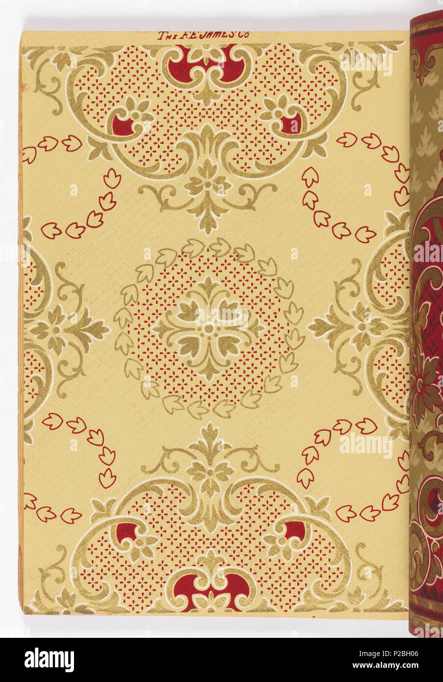 . Anglais : Extrait du livre, Alfred Peats Définir un livre n° 5, 1906 . Anglais : Catalogue de la machine-imprimés, certains avec des reliefs. Beaucoup de conceptions contiennent des pigments métalliques dans une variété de couleurs. Plusieurs coloris de plusieurs des modèles. . 1906 282 Extrait du livre, Alfred Peats Définir un livre n° 5, 1906 (CH) 18802807-16 Banque D'Images