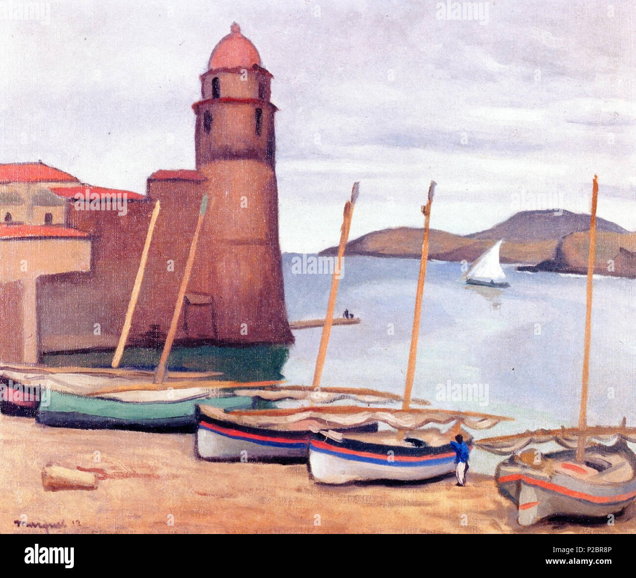 . Le phare de Collioure . Anglais : Le phare de Collioure . 1912 304 Le phare de Collioure Albert Marquet (1912) Banque D'Images