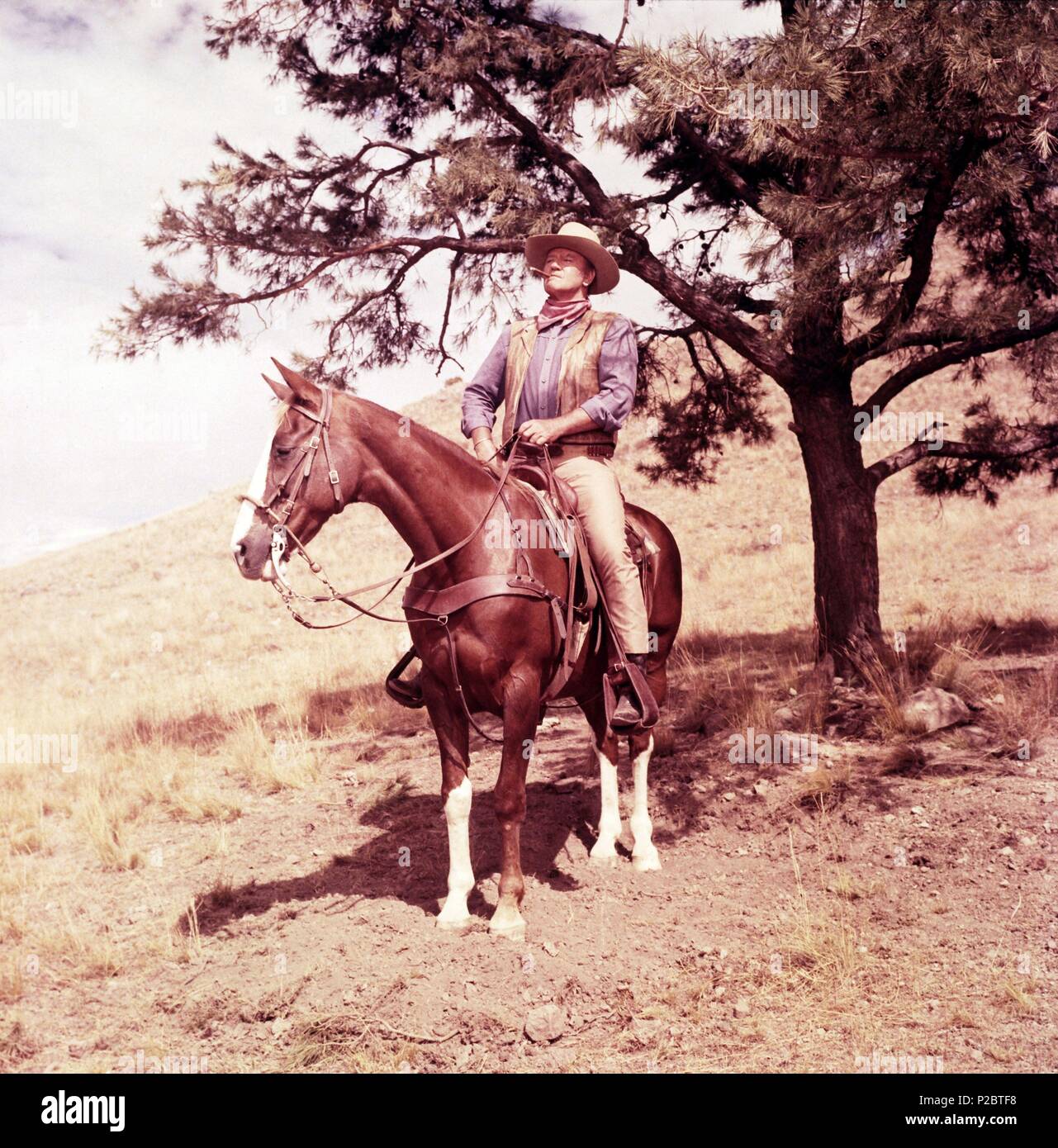 Titre original : CHISUM. Titre en anglais : CHISUM. Directeur de film : Andrew C. MCLAGLEN. Année : 1970. Stars : John Wayne. Credit : Warner/BATJAC / Album Banque D'Images