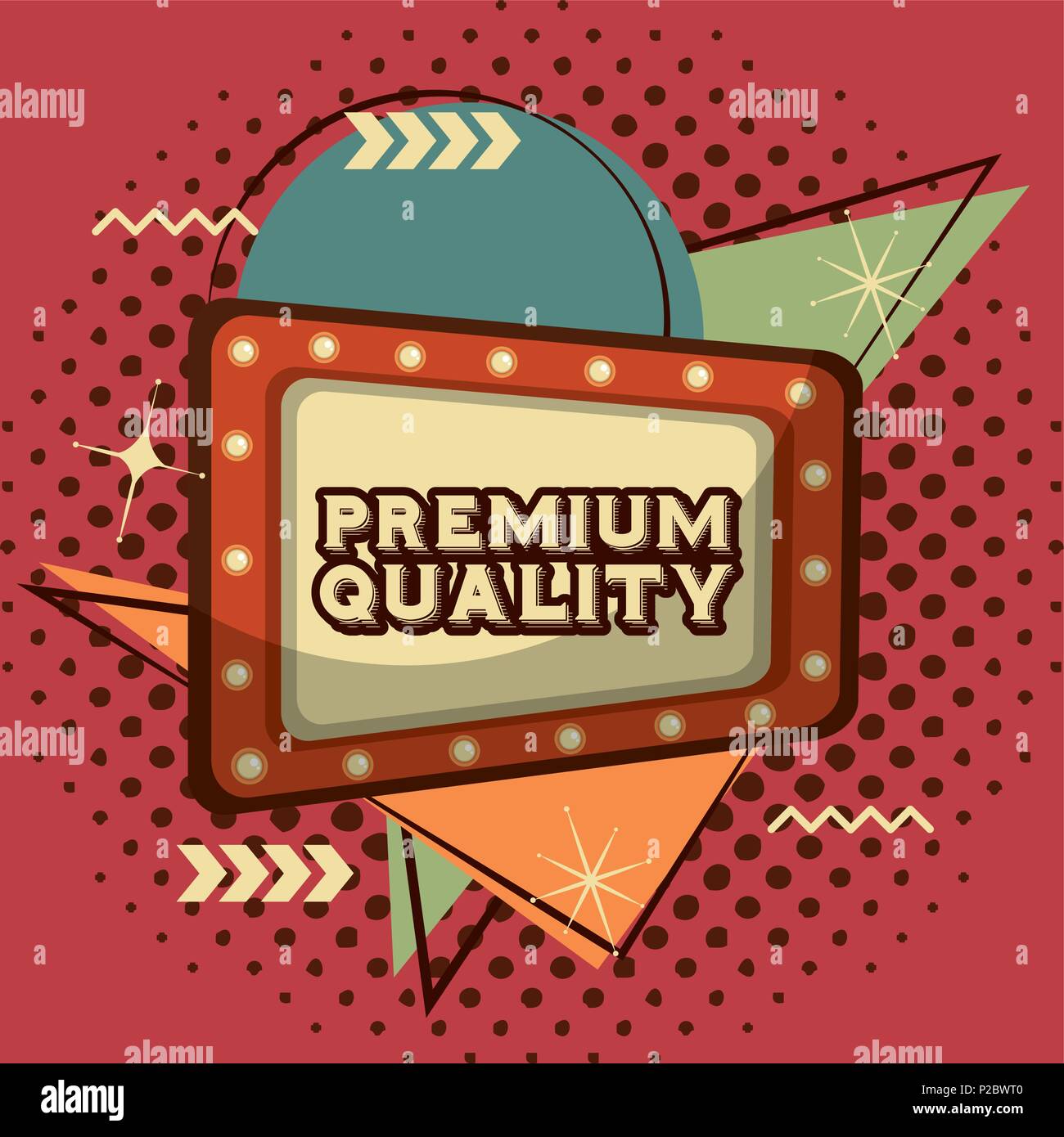 Qualité premium billboard retro vintage memphis background vector illustration Illustration de Vecteur