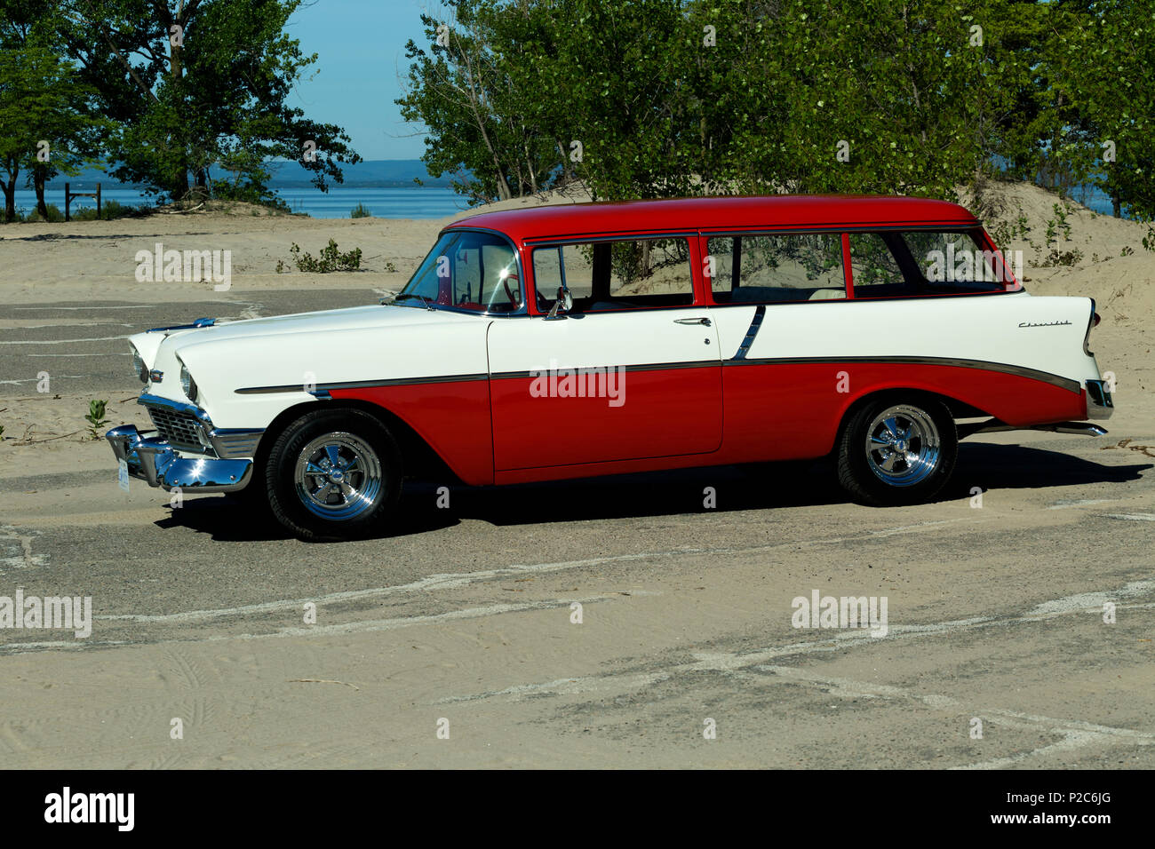 1956 Chevrolet Handyman Station Wagon Banque D'Images