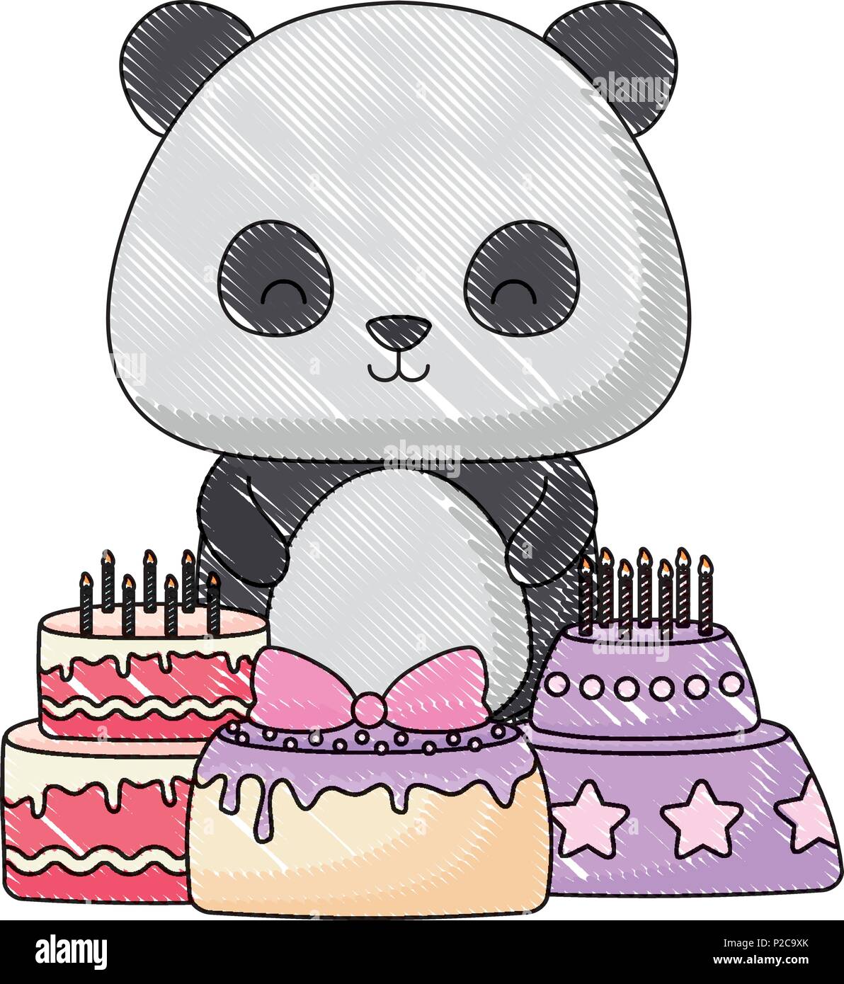 Ours Panda Mignon Avec Des Gateaux D Anniversaire Sur Fond Blanc Vector Illustration Image Vectorielle Stock Alamy Ours Panda Mignon Avec Des Gateaux D Anniversaire Sur Fond Blanc Vector Illustration Image Vectorielle Stock Alamy