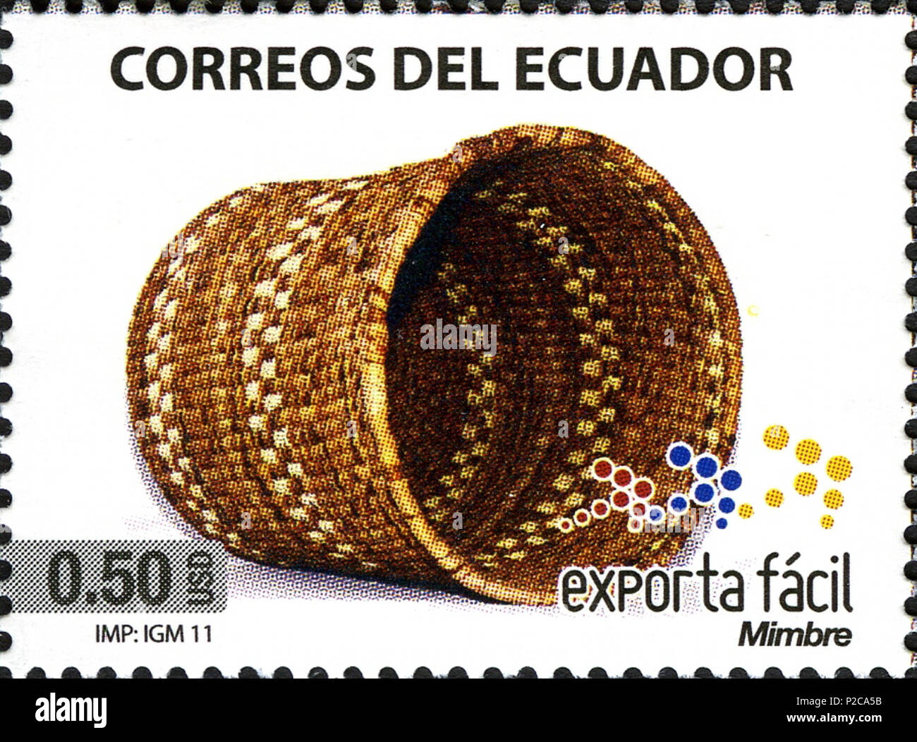 . Anglais : les timbres de l'Equateur . 2011. Poster de l'Equateur 56 timbres de l'Equateur, 2011-32 Banque D'Images