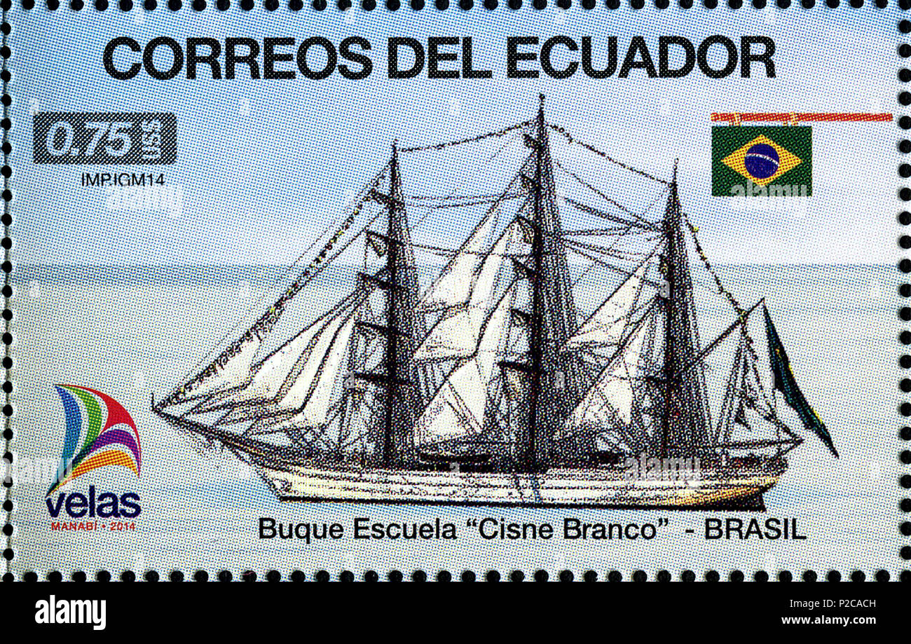 . Anglais : les timbres de l'Equateur, 2014 . 2014. Poster de l'Equateur 57 timbres de l'Equateur, 2014-39 Banque D'Images
