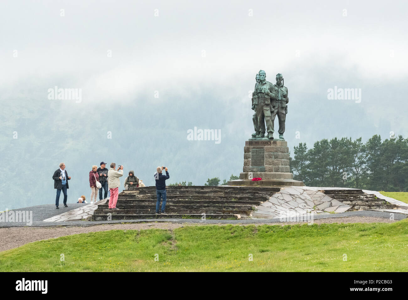 Le Mémorial Commando, Spean Bridge, Ecosse, Royaume-Uni Banque D'Images