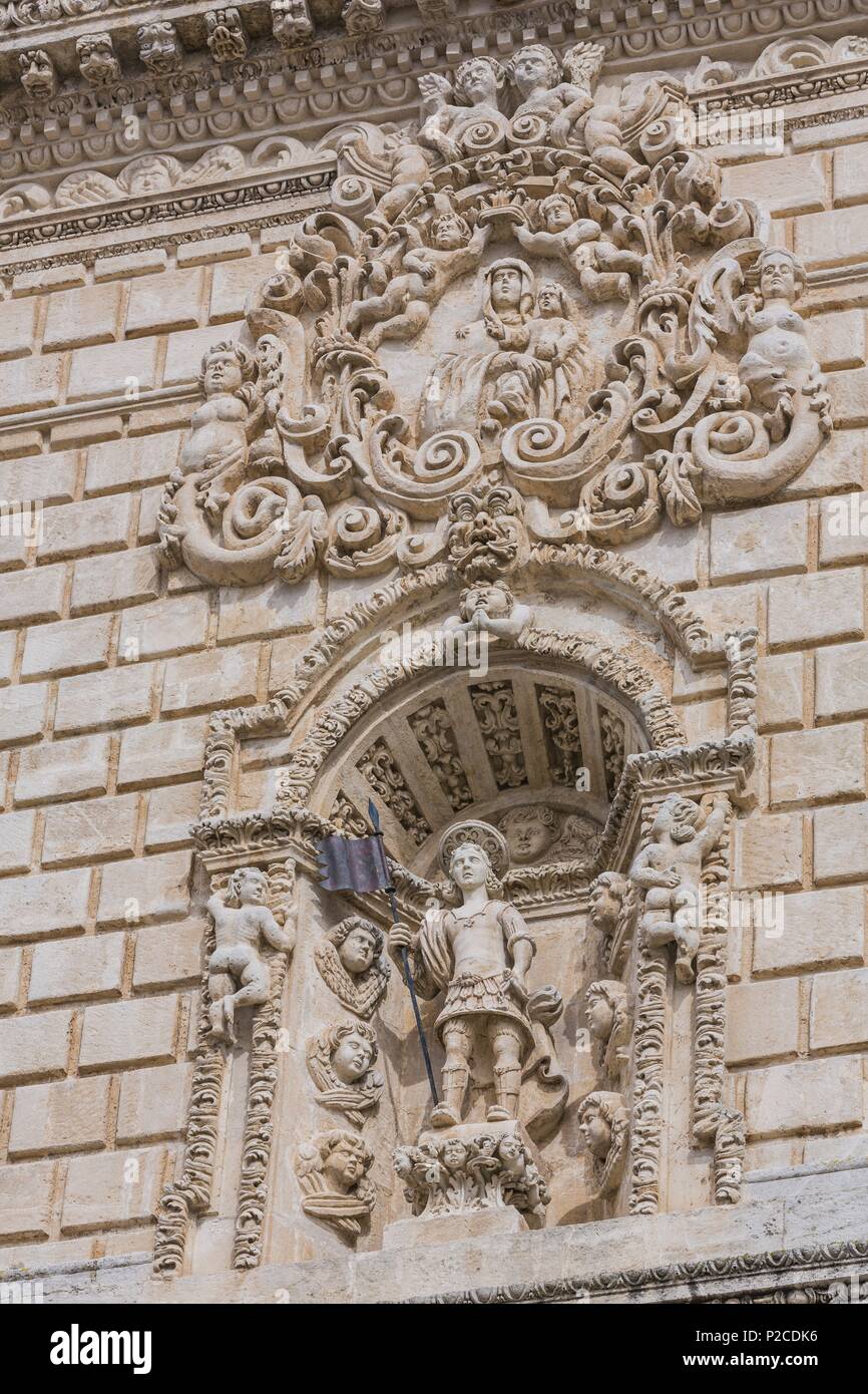 Italie, Sardaigne, dans l'ouest de la Sardaigne, Sassari, cathédrale San Nicola Banque D'Images