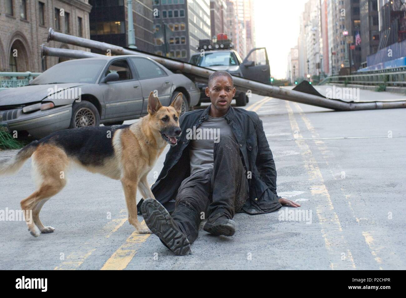 Titre original : I Am Legend. Titre en anglais : JE SUIS UNE LÉGENDE. Directeur de film : Francis Lawrence. Année : 2007. Stars : Will Smith. Credit : WARNER BROS. PICT./Village Roadshow. PICT/WEED ROAD/ PICT / WETCHER, BARRY / Album Banque D'Images