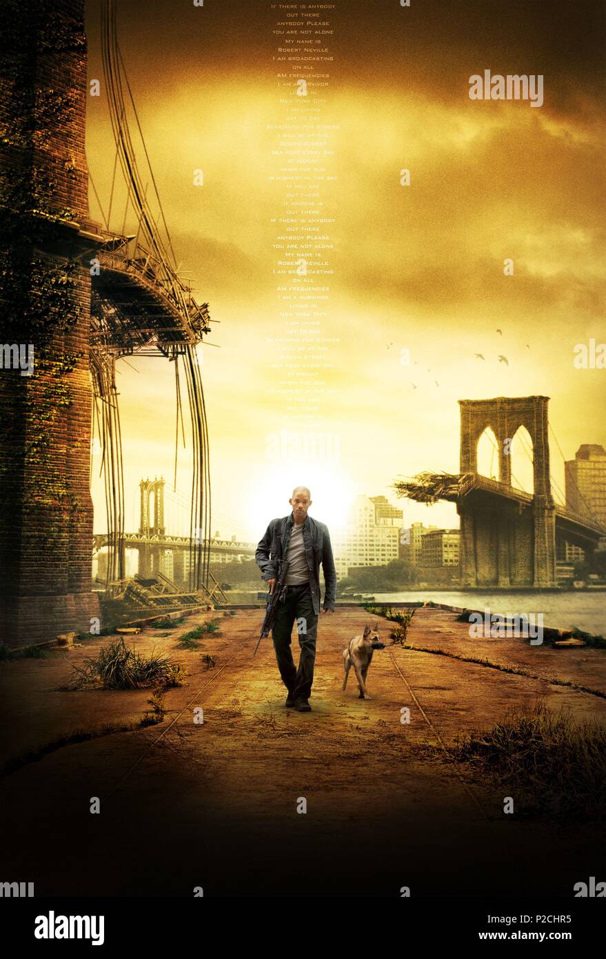 Titre original : I Am Legend. Titre en anglais : JE SUIS UNE LÉGENDE. Directeur de film : Francis Lawrence. Année : 2007. Stars : Will Smith. Credit : WARNER BROS. PICT./Village Roadshow. PICT/WEED ROAD Album // PICT Banque D'Images
