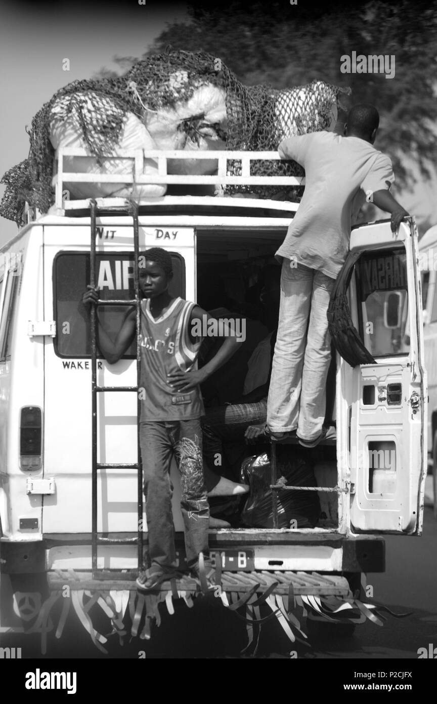 Le Sénégal, l'atmosphère de la rue Banque D'Images