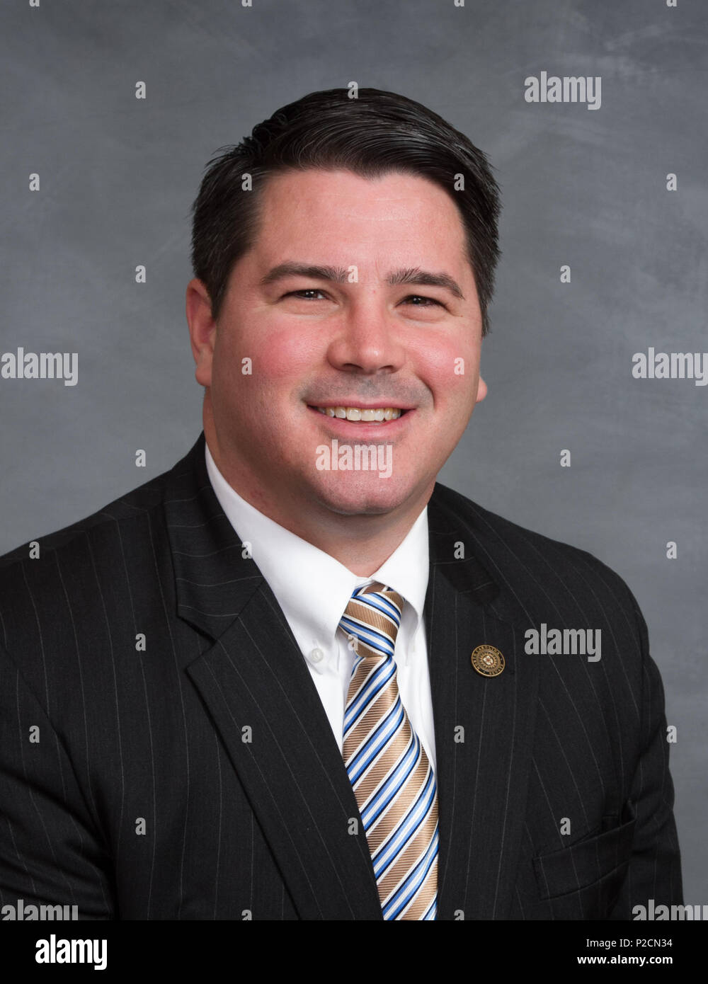 . Anglais : North Carolina State Sen Andrew Brock . L'année 2013. L'Assemblée générale NC 4 Andrew C Brock Banque D'Images