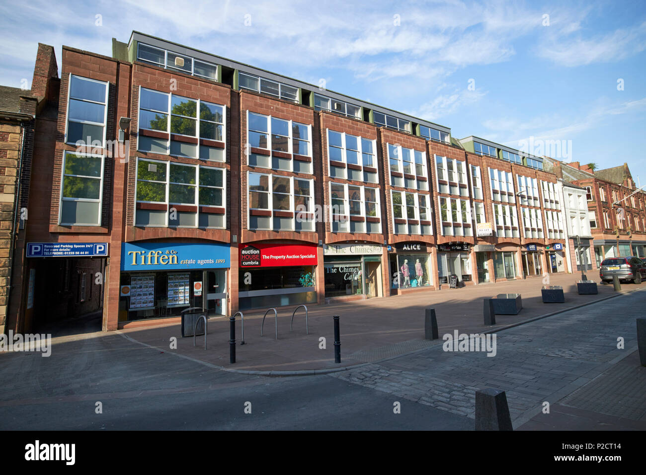 Chambre commerciale Stocklund sur Castle Street Carlisle Cumbria England UK Banque D'Images