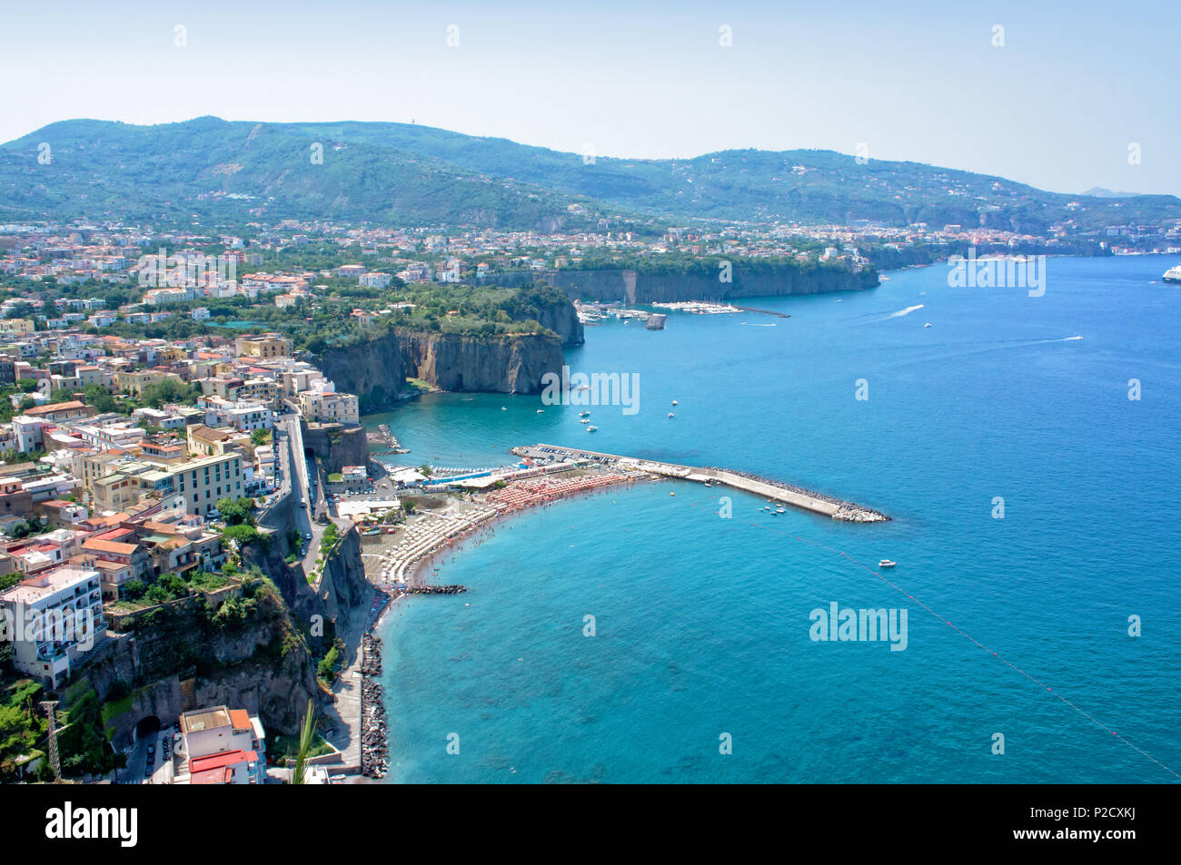 Panorama de la côte de Sorrento - Italie Banque D'Images