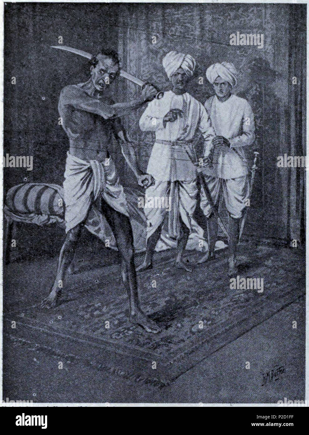 . Date de publication exacte inconnue.. Inconnu 62 Le dernier acte de Naib Malik Kafur, A.D. 1316 Banque D'Images