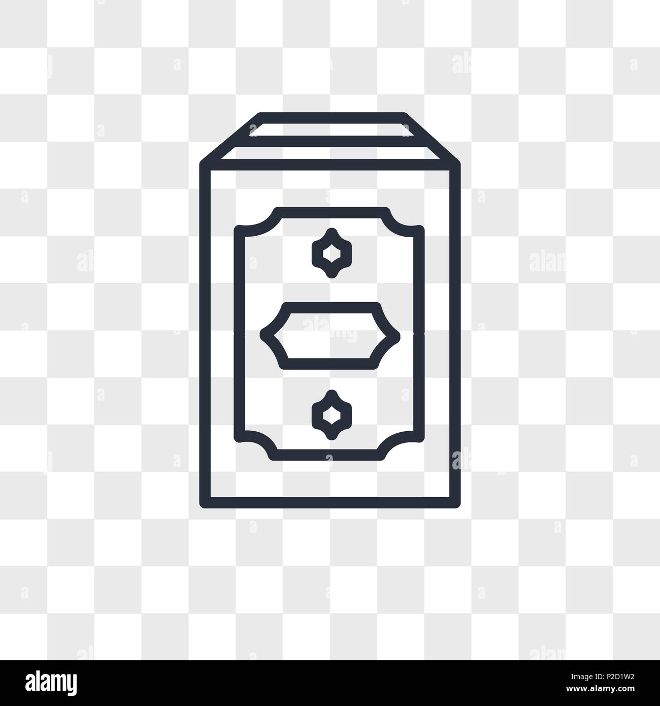 Saint Coran icône vecteur isolé sur fond transparent, Saint Coran concept logo Illustration de Vecteur
