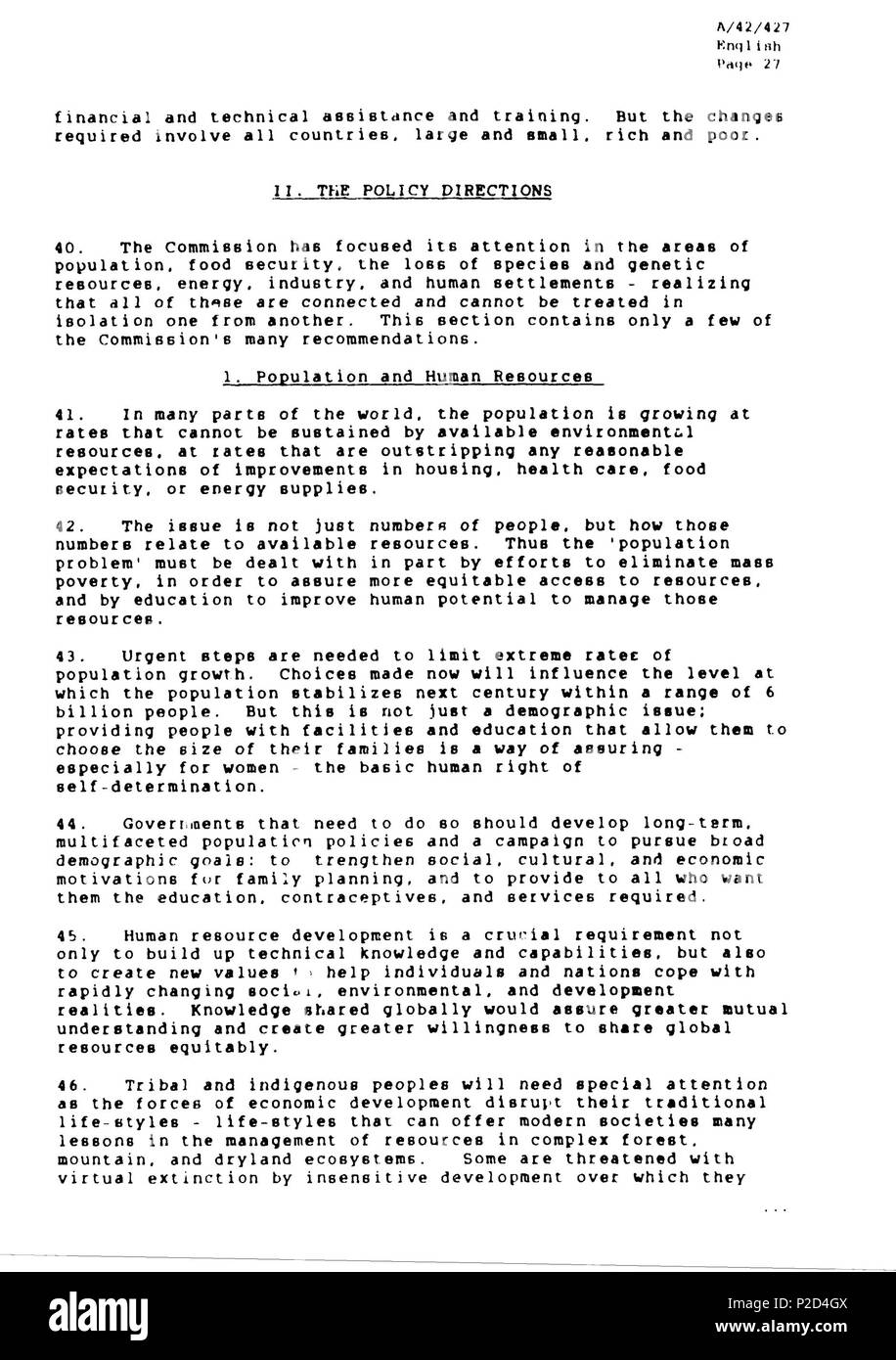 Brundtland 9 Fr-026 Banque D'Images