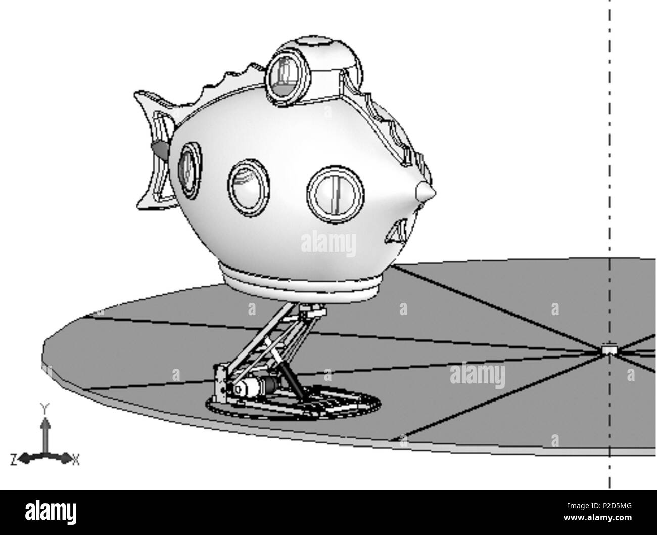 17 Elevateur manege nautilus Banque D'Images