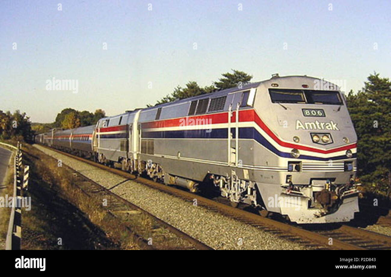 . Anglais : l'Auto Train quitte Lorton, Virginie en octobre 1993 . 23 octobre 1993. Hikki Nagasaki 5 laissant Auto Train Lorton, Octobre 1993 Banque D'Images