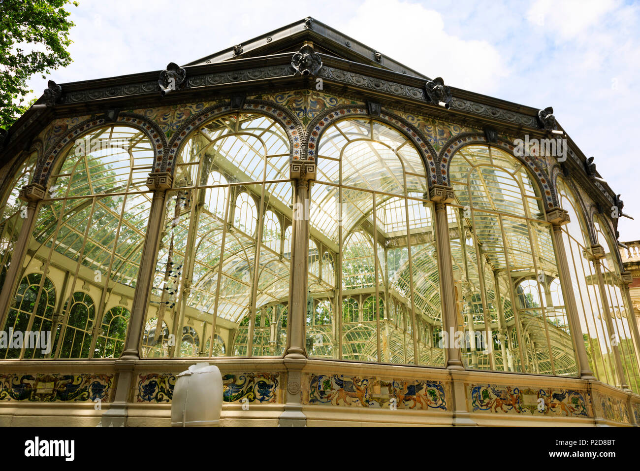 Palacio Cristal, Parque del Buen Retiro, Madrid Espagne Banque D'Images