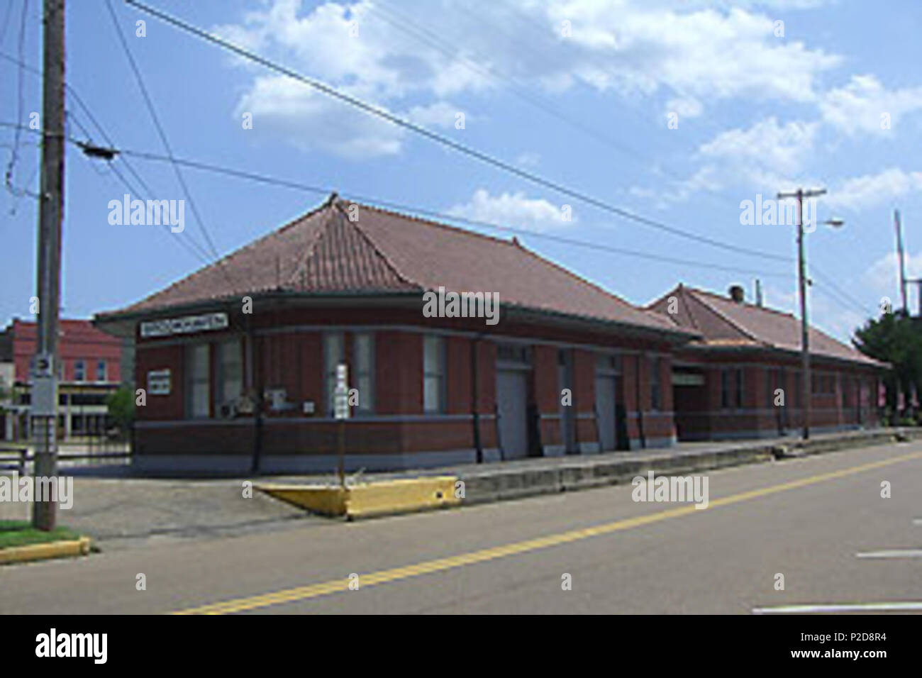 . Anglais : Union Station de Brookhaven, remplacé par le Godbold Transportation Center en 2011. 2 août 2010. Hikki Nagasaki 8 Union Station 01 Brookhaven Banque D'Images