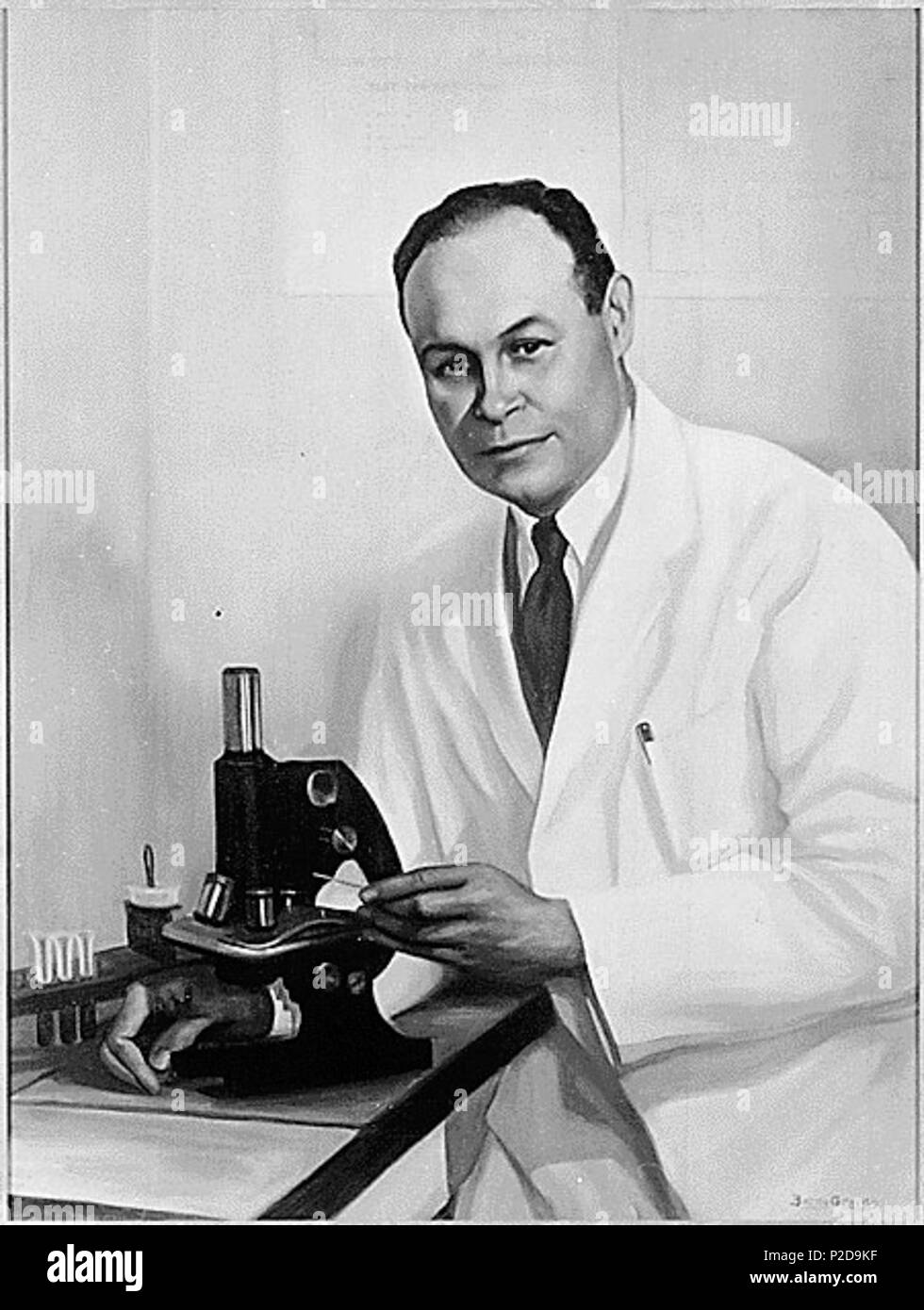. Anglais : Portrait de Charles R. Drew, peint par Betsy Graves Reyneau aucune restriction sur l'image . 9 février 2008 (date d'origine). L'original a été Darwinek à uploader l'anglais . 12 R Charles Drew portrait Banque D'Images