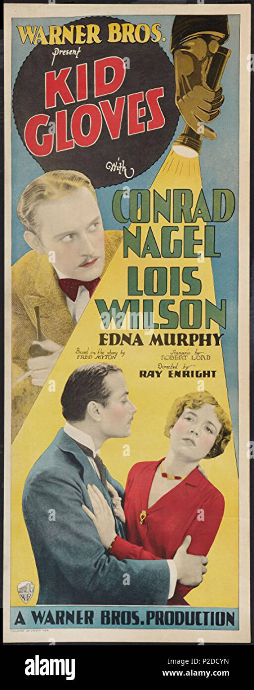 . Anglais : c'est une affiche pour la partie américaine 1929 walkie drama film des gants blancs. 1929. Warner Bros 29 petits oignons (1929) poster Banque D'Images