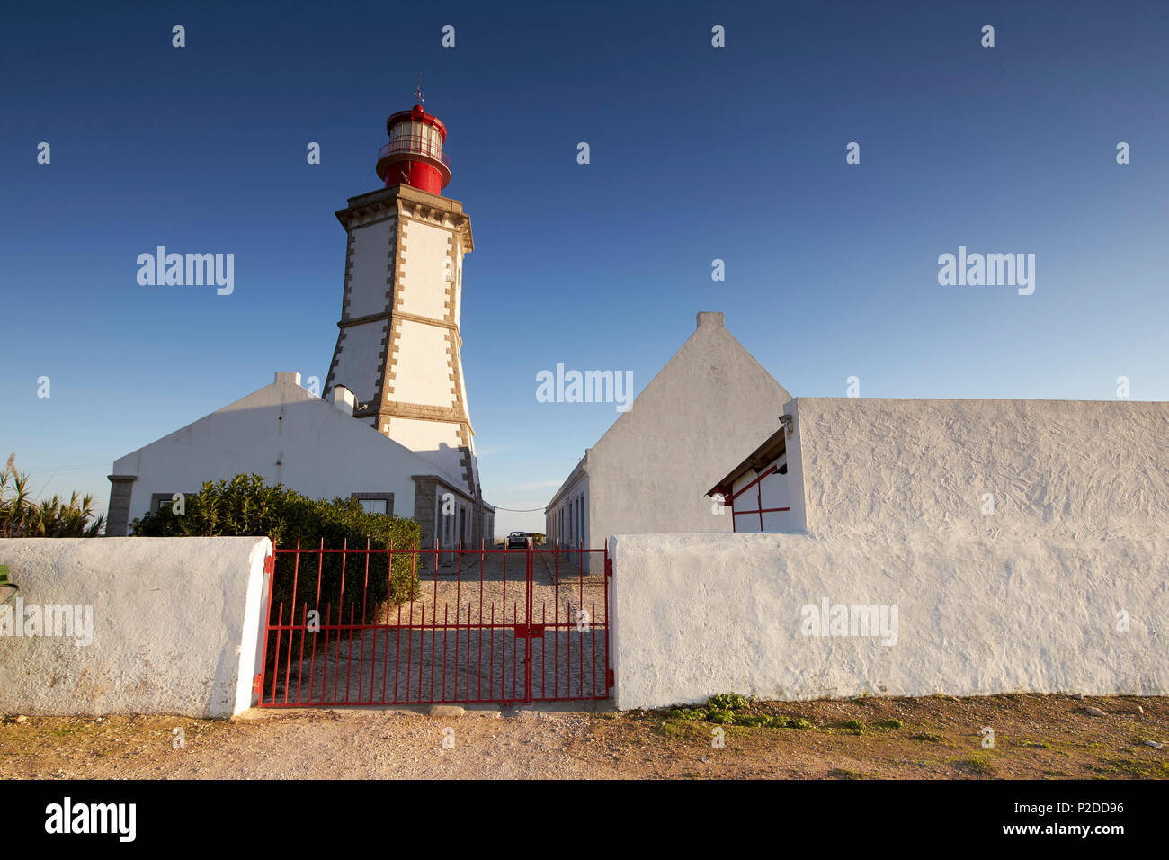 Le phare de Cabo Espichel, Cabo Espichel, Setubal, Portugal Banque D'Images