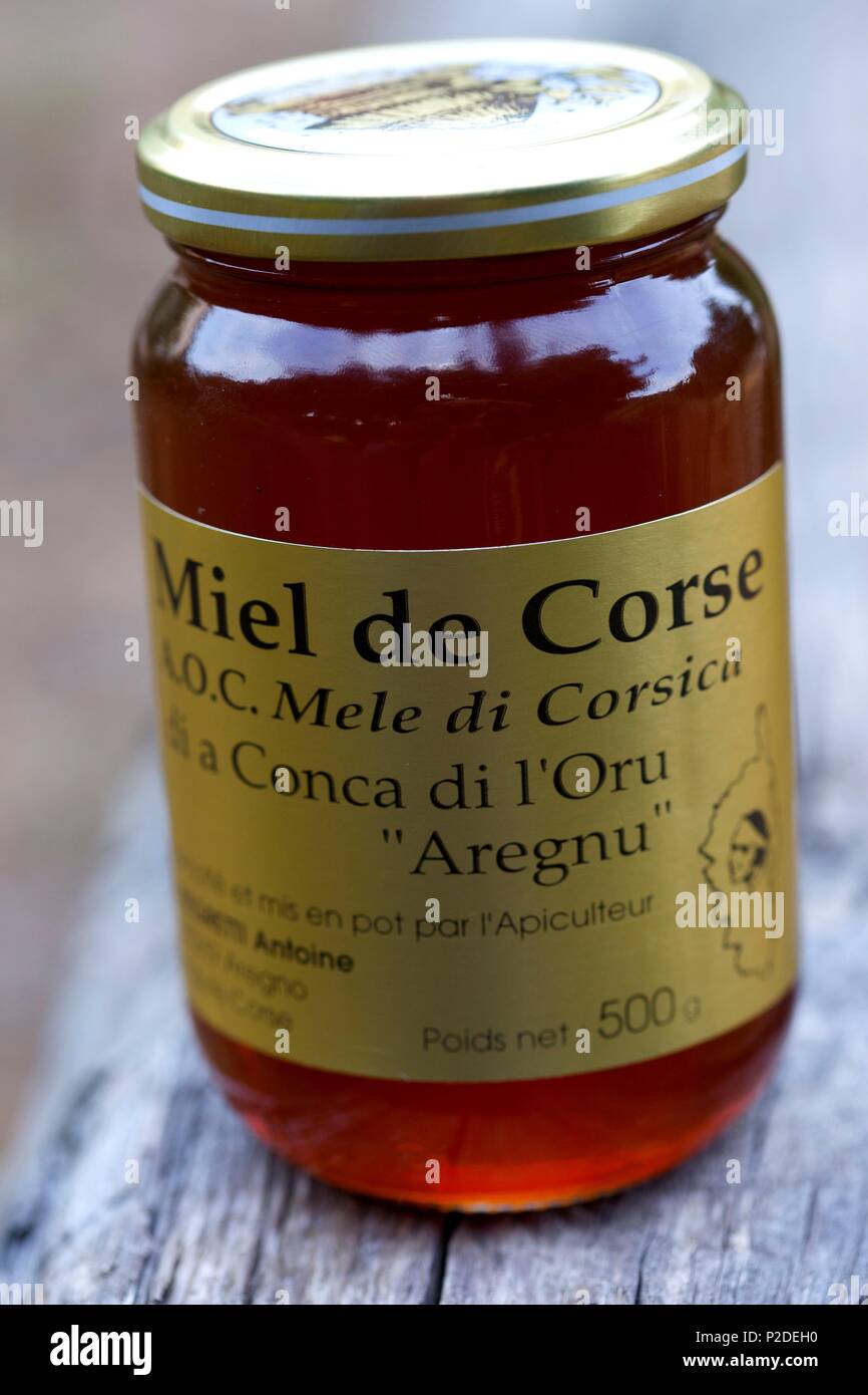 France, Haute Corse, Balagne, miel d'orange Banque D'Images