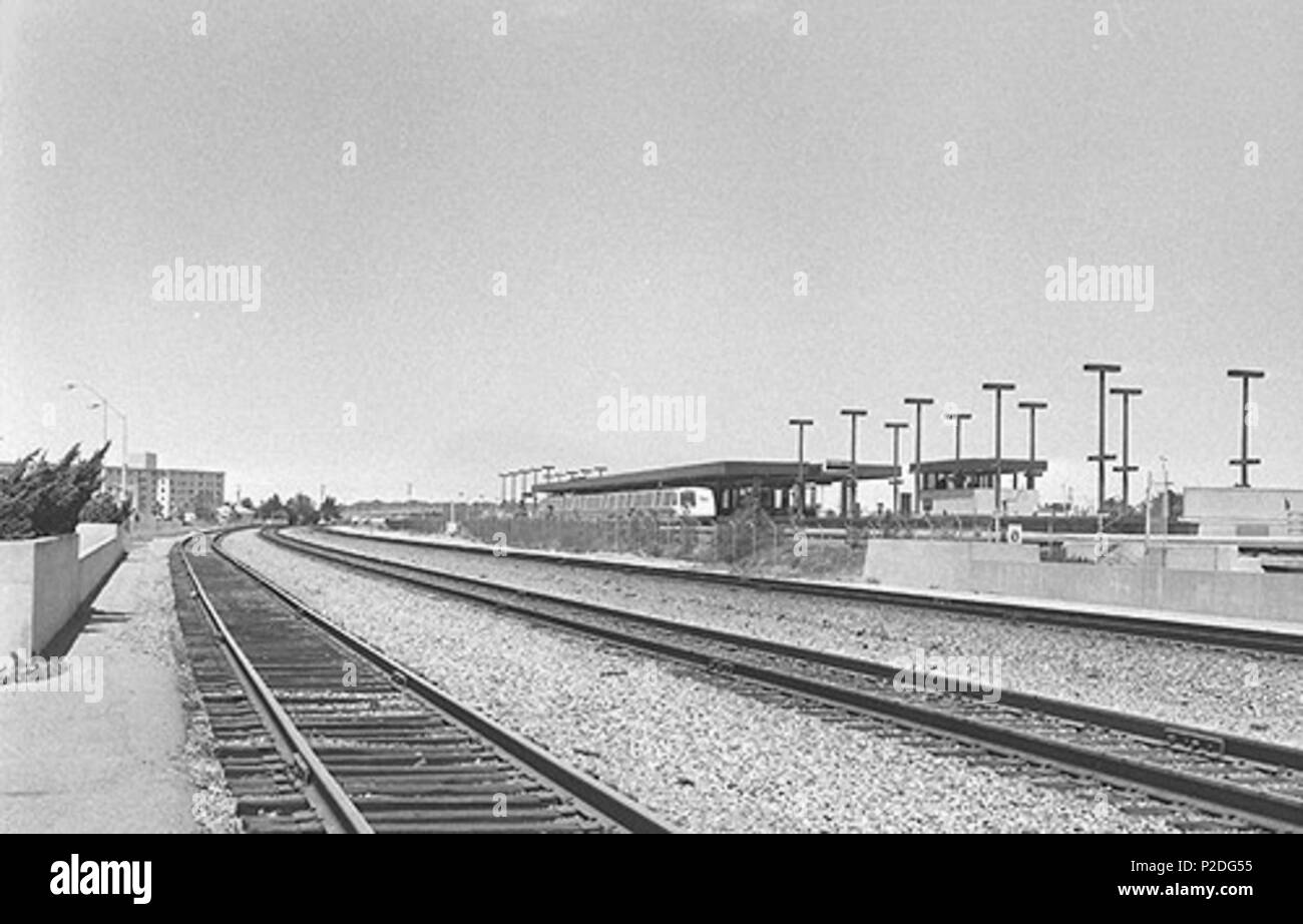 . Anglais : la gare de Richmond en avril 1976, avant la plate-forme d'Amtrak a été construite . Prise le 26 avril 1976. Hikki Nagasaki 49 la gare de Richmond, le 26 avril, 1976 Banque D'Images