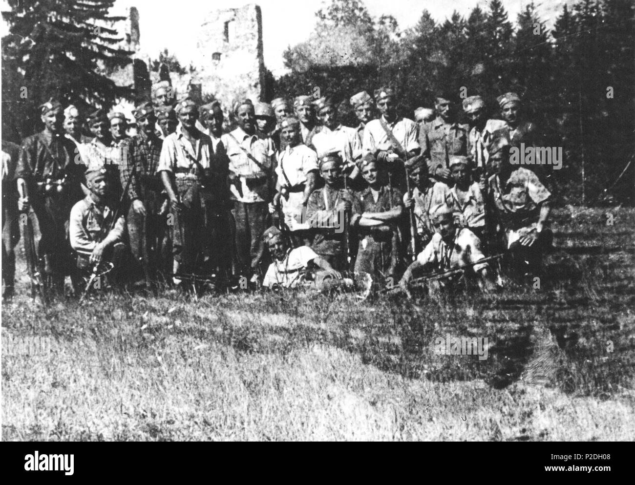 Slovenski 52 četniki Banque D'Images