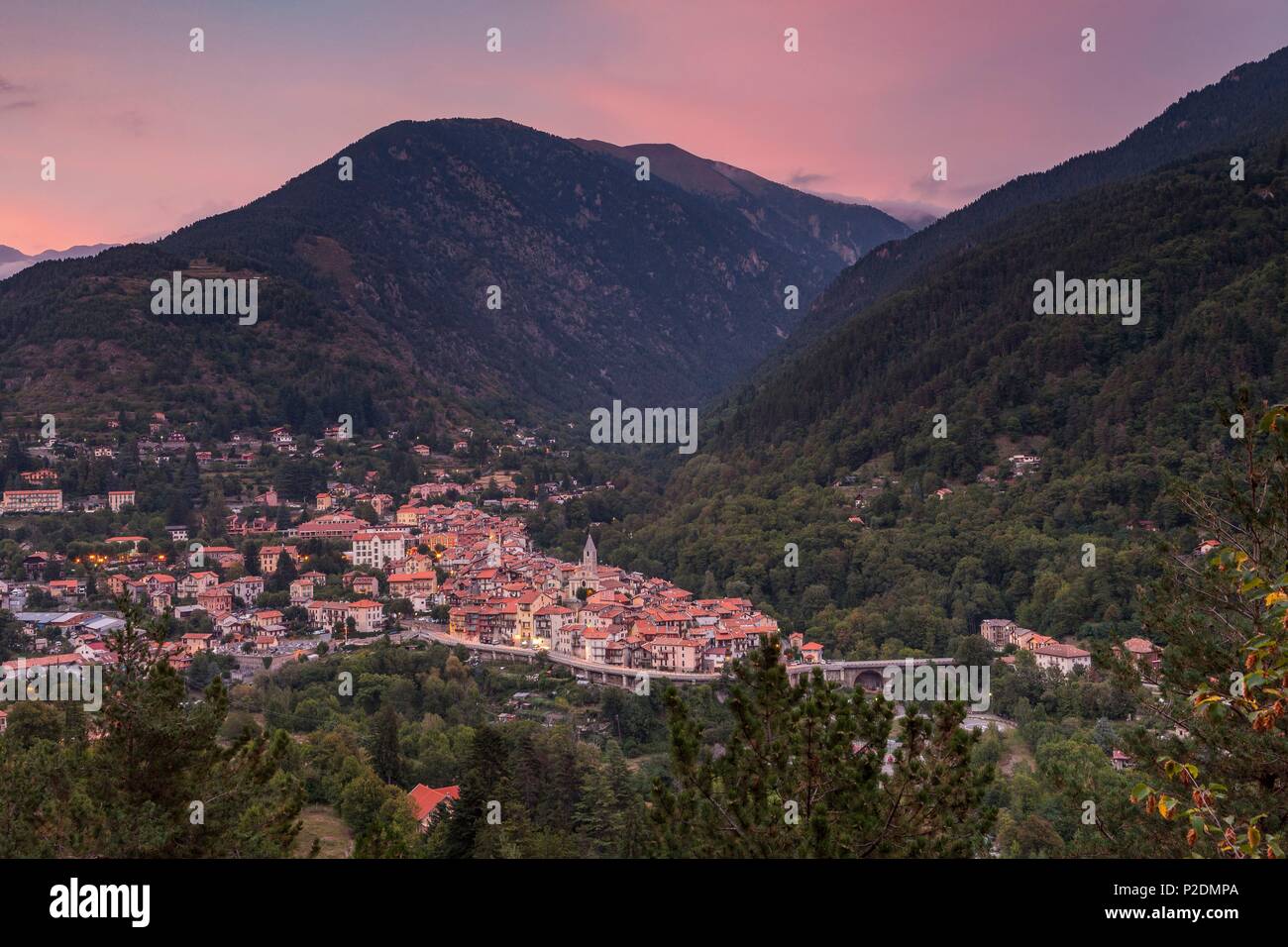 France, Alpes Maritimes, le Parc National du Mercantour, Saint Martin Vesubie Banque D'Images