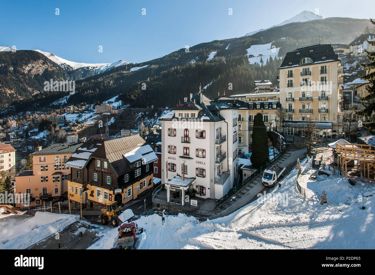 Vue de Bad Gastein, le Salzburger Land, Autriche, Europe Banque D'Images