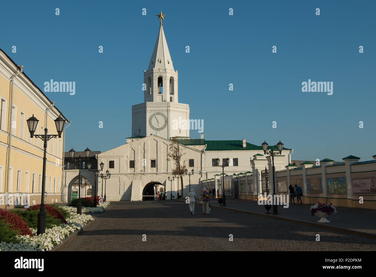 Spasskaya Bashnya, Kremlin de Kazan, Kazan, Russie Banque D'Images